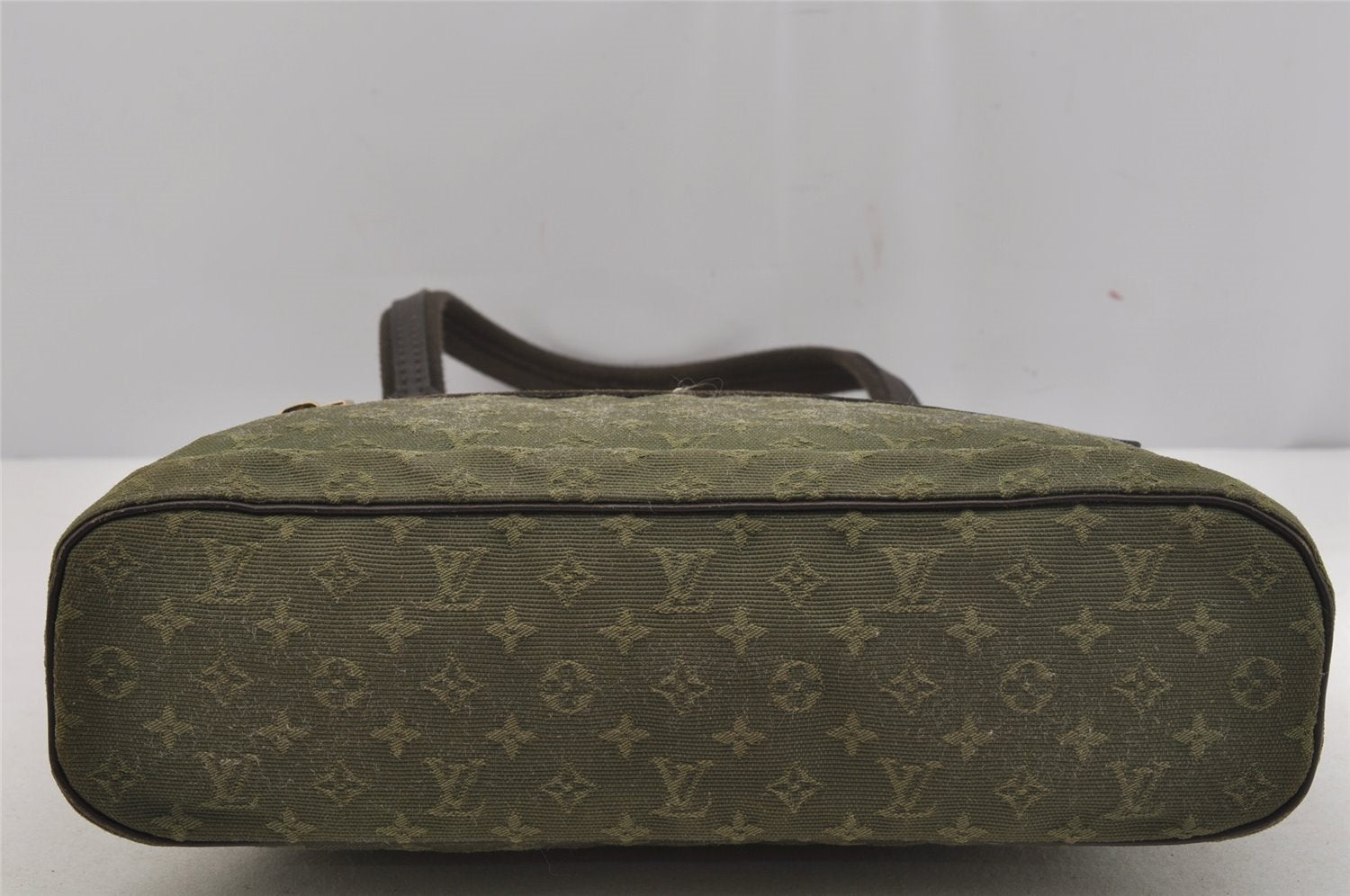 Auth Louis Vuitton Monogram Mini Lucille PM Hand Bag Green Khaki M92682 LV 5045J