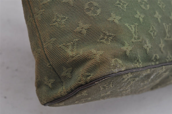 Auth Louis Vuitton Monogram Mini Lucille PM Hand Bag Green Khaki M92682 LV 5045J