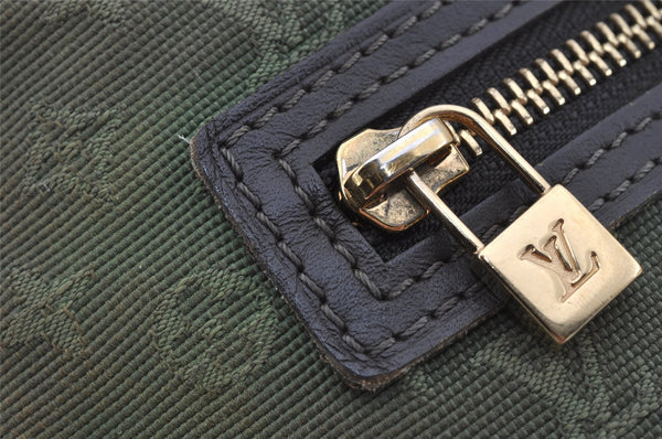 Auth Louis Vuitton Monogram Mini Lucille PM Hand Bag Green Khaki M92682 LV 5045J