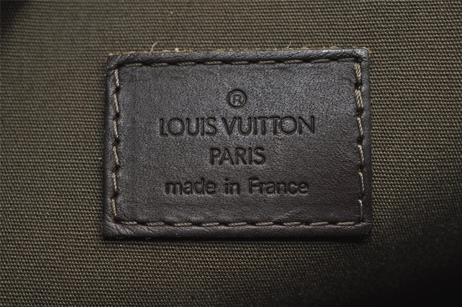 Auth Louis Vuitton Monogram Mini Lucille PM Hand Bag Green Khaki M92682 LV 5045J