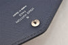 Authentic Louis Vuitton Epi Portefeuille Sarah Long Wallet Navy M605825 LV 5046K