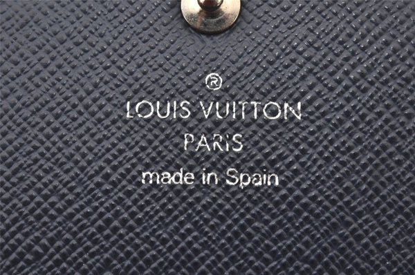 Authentic Louis Vuitton Epi Portefeuille Sarah Long Wallet Navy M605825 LV 5046K