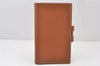 Authentic HERMES Vision II Simple Agenda Cover Day Planner Leather Brown 5047K