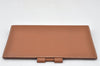 Authentic HERMES Vision II Simple Agenda Cover Day Planner Leather Brown 5047K