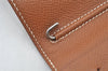 Authentic HERMES Vision II Simple Agenda Cover Day Planner Leather Brown 5047K