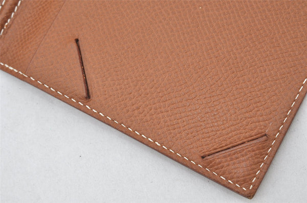 Authentic HERMES Vision II Simple Agenda Cover Day Planner Leather Brown 5047K