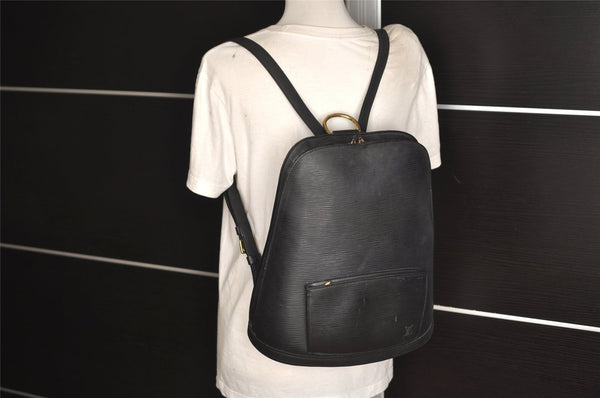 Authentic Louis Vuitton Epi Gobelin Backpack Black M52292 LV 5048J