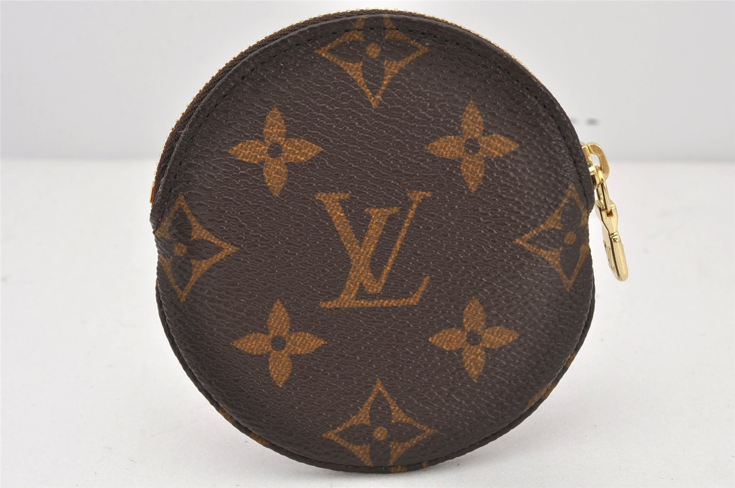 Authentic Louis Vuitton Monogram Porte Monnaie Rond Coin Purse M62142 Box 5048K