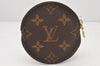 Authentic Louis Vuitton Monogram Porte Monnaie Rond Coin Purse M62142 Box 5048K