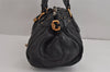 Authentic Chloe Vintage Paddington Leather Shoulder Hand Bag Black 5049J