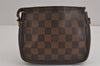 Authentic Louis Vuitton Damier Trousse Makeup Hand Bag Pouch N51982 Junk 5050J