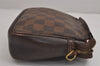 Authentic Louis Vuitton Damier Trousse Makeup Hand Bag Pouch N51982 Junk 5050J