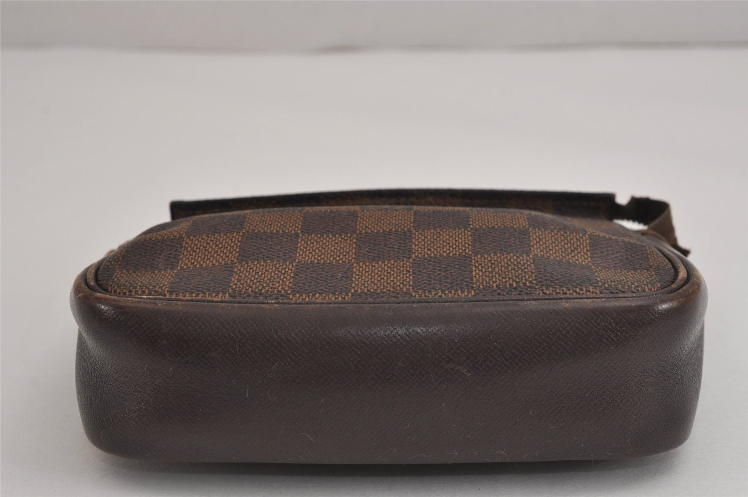 Authentic Louis Vuitton Damier Trousse Makeup Hand Bag Pouch N51982 Junk 5050J