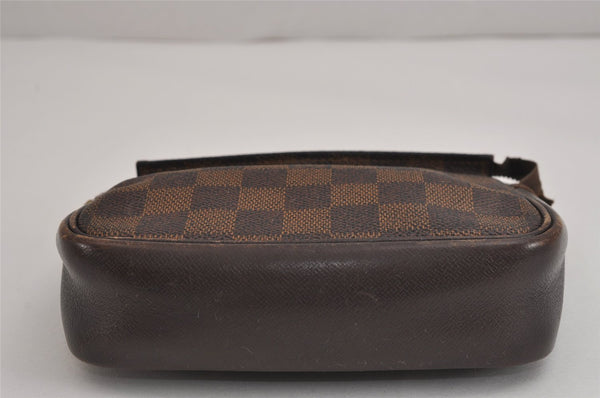 Authentic Louis Vuitton Damier Trousse Makeup Hand Bag Pouch N51982 Junk 5050J