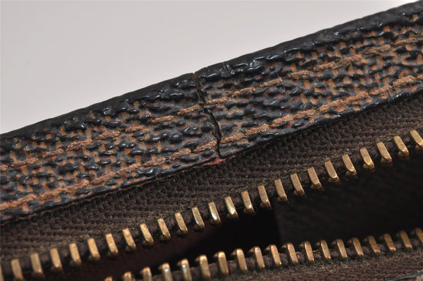 Authentic Louis Vuitton Damier Trousse Makeup Hand Bag Pouch N51982 Junk 5050J