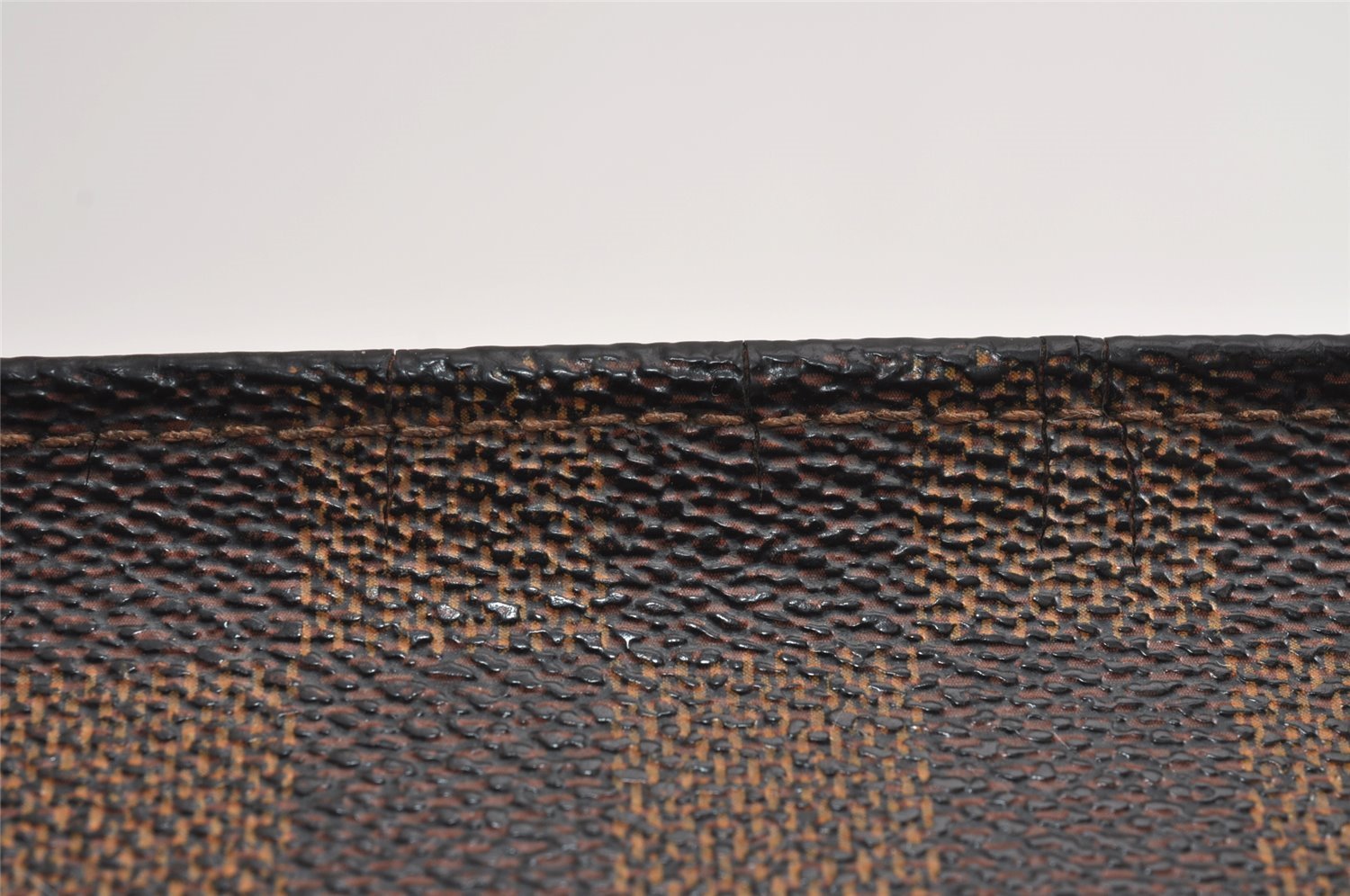 Authentic Louis Vuitton Damier Trousse Makeup Hand Bag Pouch N51982 Junk 5050J