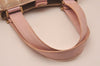 Authentic CHANEL New Travel Line Shoulder Tote Bag Nylon Leather Pink 5052J