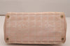 Authentic CHANEL New Travel Line Shoulder Tote Bag Nylon Leather Pink 5052J