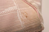 Authentic CHANEL New Travel Line Shoulder Tote Bag Nylon Leather Pink 5052J
