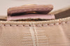 Authentic CHANEL New Travel Line Shoulder Tote Bag Nylon Leather Pink 5052J