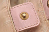 Authentic CHANEL New Travel Line Shoulder Tote Bag Nylon Leather Pink 5052J