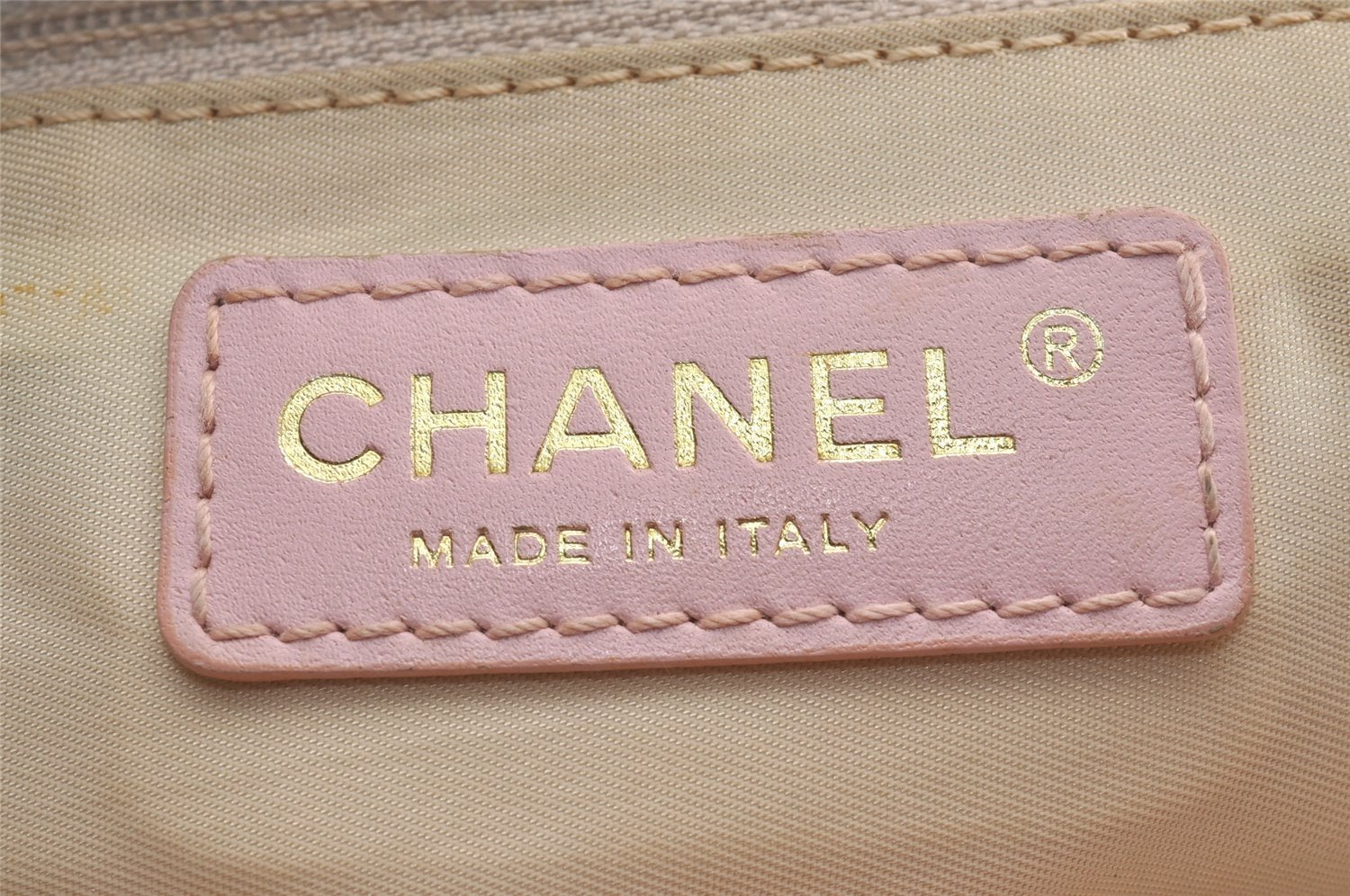 Authentic CHANEL New Travel Line Shoulder Tote Bag Nylon Leather Pink 5052J