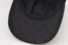 Authentic GUCCI Web Sherry Line Cap GG Canvas Leather Size L 200035 Black 5052K