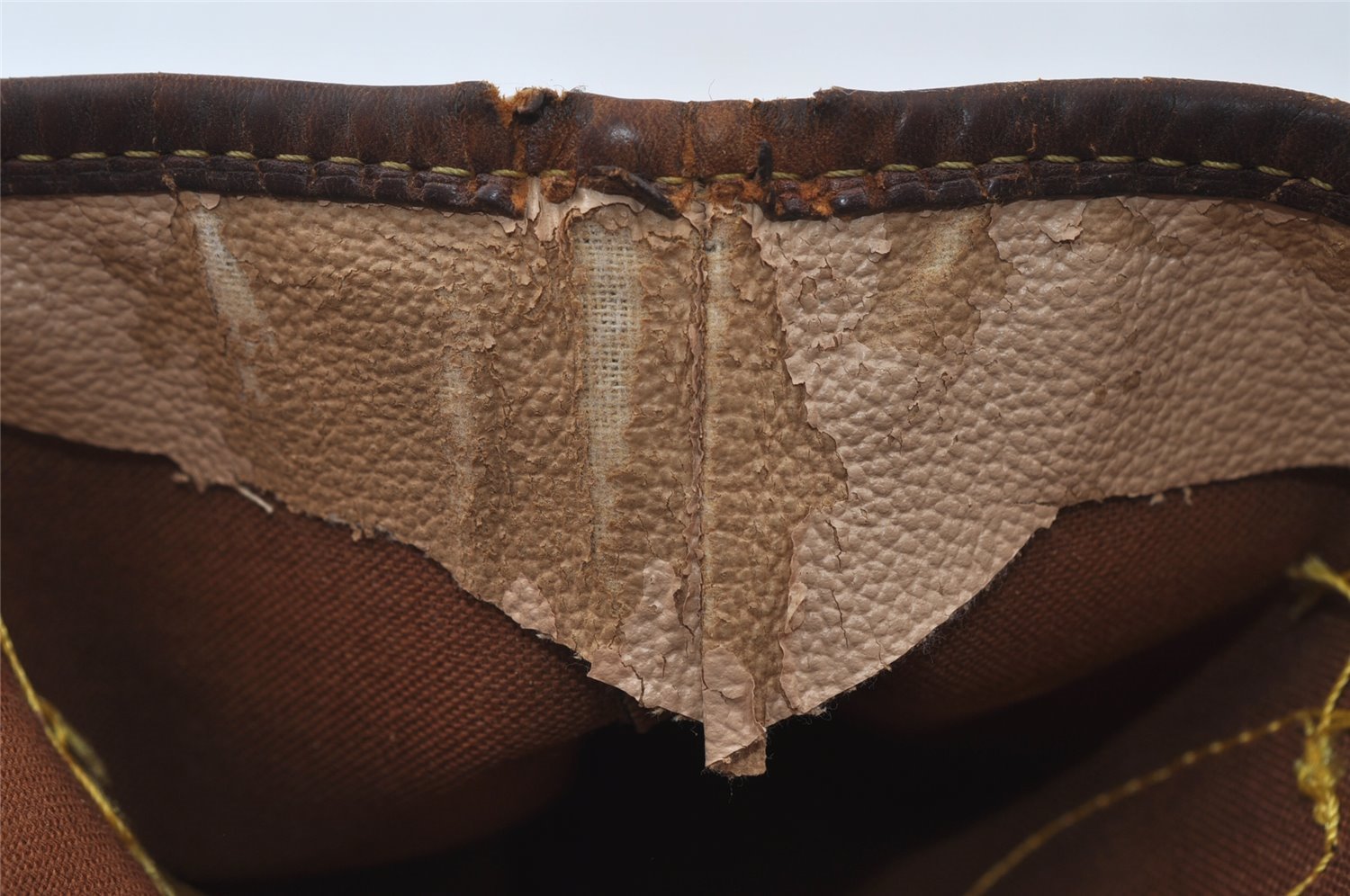 Authentic Louis Vuitton Monogram Bucket PM Shoulder Tote Bag M42238 Junk 5053I