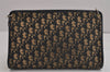 Authentic Christian Dior Trotter Shoulder Cross Bag Canvas Leather Blue 5053J