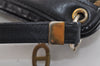 Authentic Christian Dior Trotter Shoulder Cross Bag Canvas Leather Blue 5053J