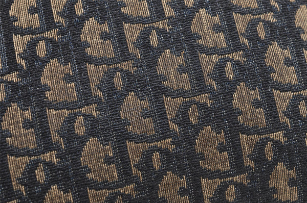 Authentic Christian Dior Trotter Shoulder Cross Bag Canvas Leather Blue 5053J
