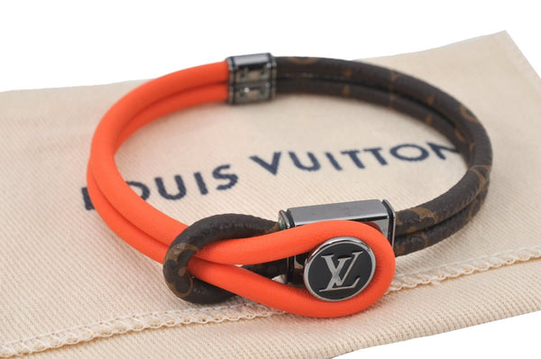 Authentic Louis Vuitton Monogram Bracelet Loop It Orange M8091 LV 5053K