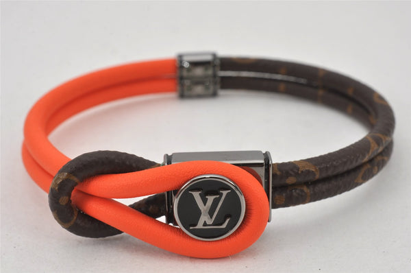 Authentic Louis Vuitton Monogram Bracelet Loop It Orange M8091 LV 5053K