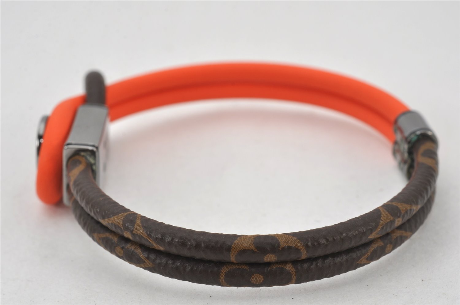 Authentic Louis Vuitton Monogram Bracelet Loop It Orange M8091 LV 5053K