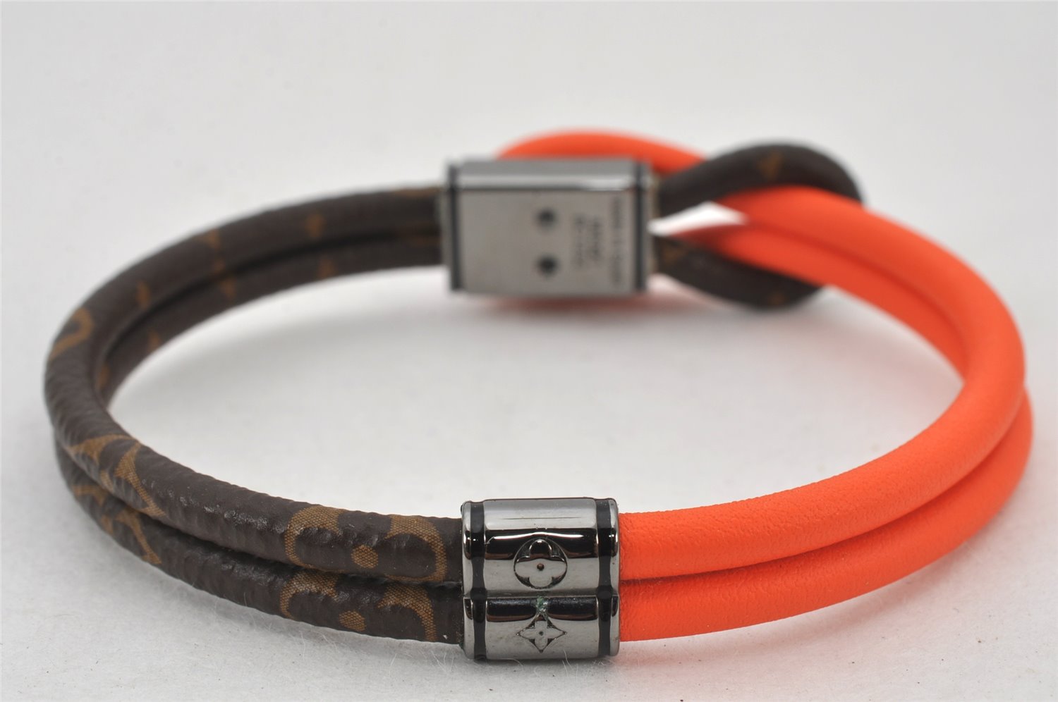 Authentic Louis Vuitton Monogram Bracelet Loop It Orange M8091 LV 5053K