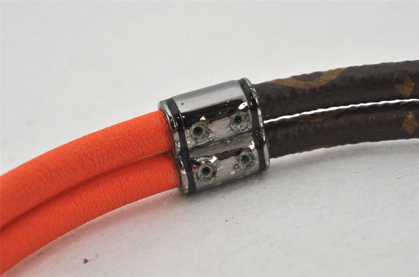 Authentic Louis Vuitton Monogram Bracelet Loop It Orange M8091 LV 5053K