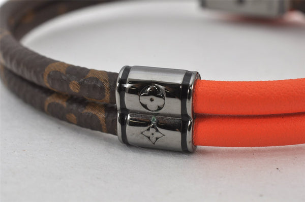 Authentic Louis Vuitton Monogram Bracelet Loop It Orange M8091 LV 5053K
