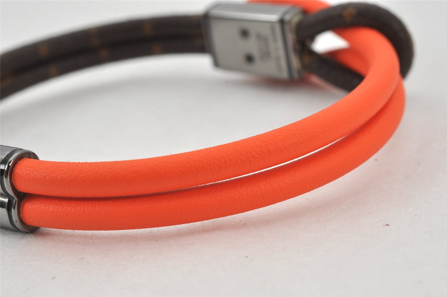 Authentic Louis Vuitton Monogram Bracelet Loop It Orange M8091 LV 5053K
