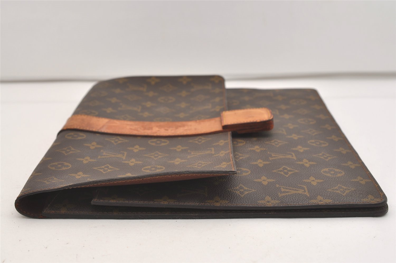 Authentic Louis Vuitton Monogram Poche Diplomat Homme Documents Case LV 5054J