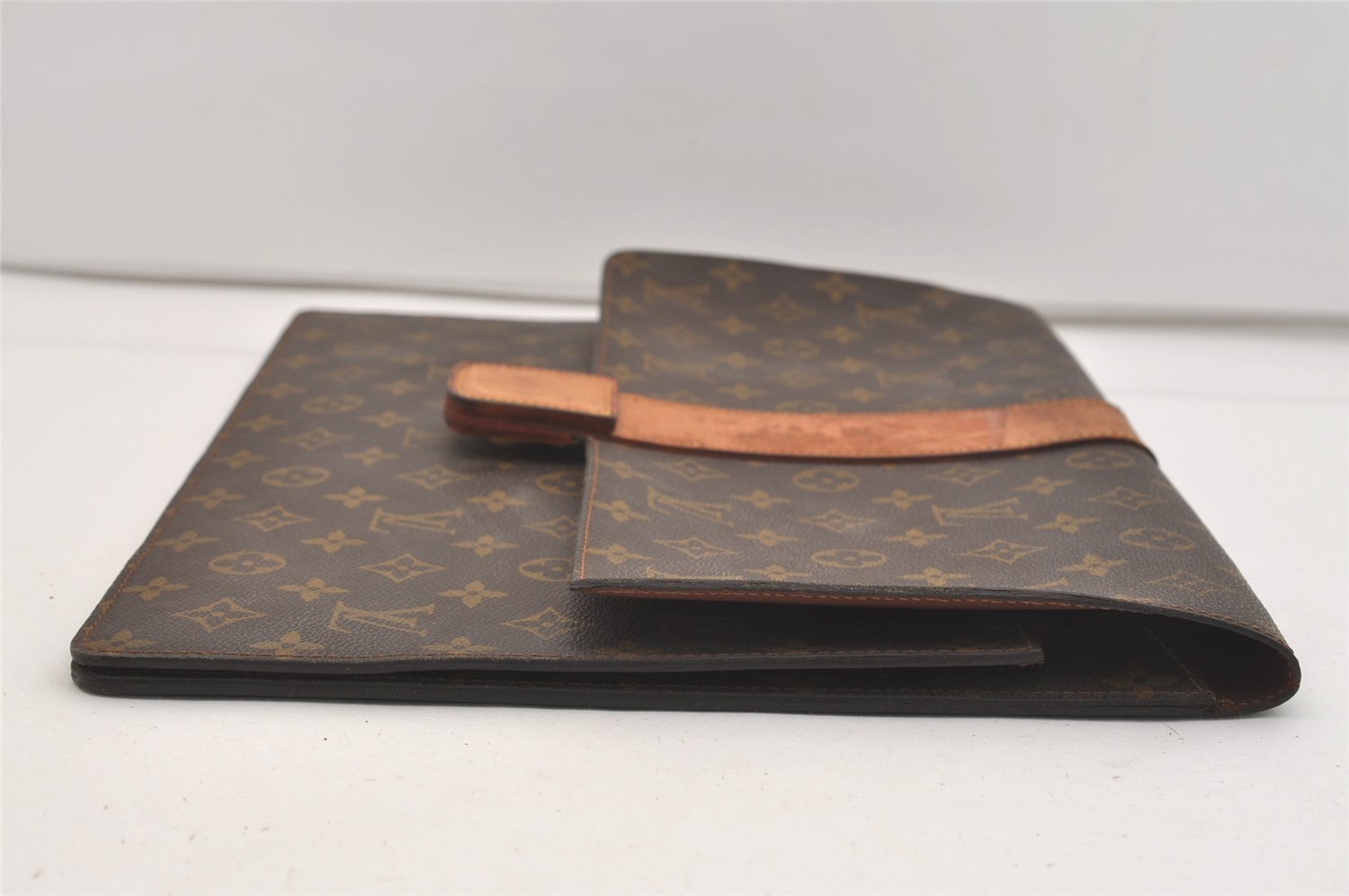 Authentic Louis Vuitton Monogram Poche Diplomat Homme Documents Case LV 5054J