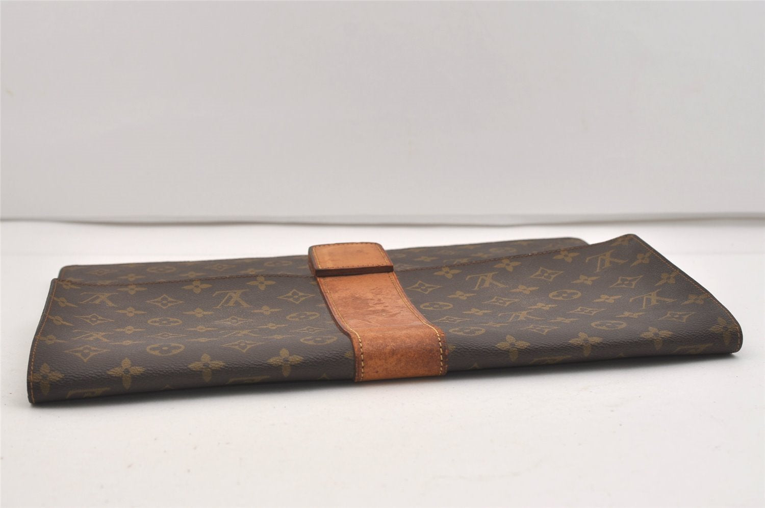 Authentic Louis Vuitton Monogram Poche Diplomat Homme Documents Case LV 5054J