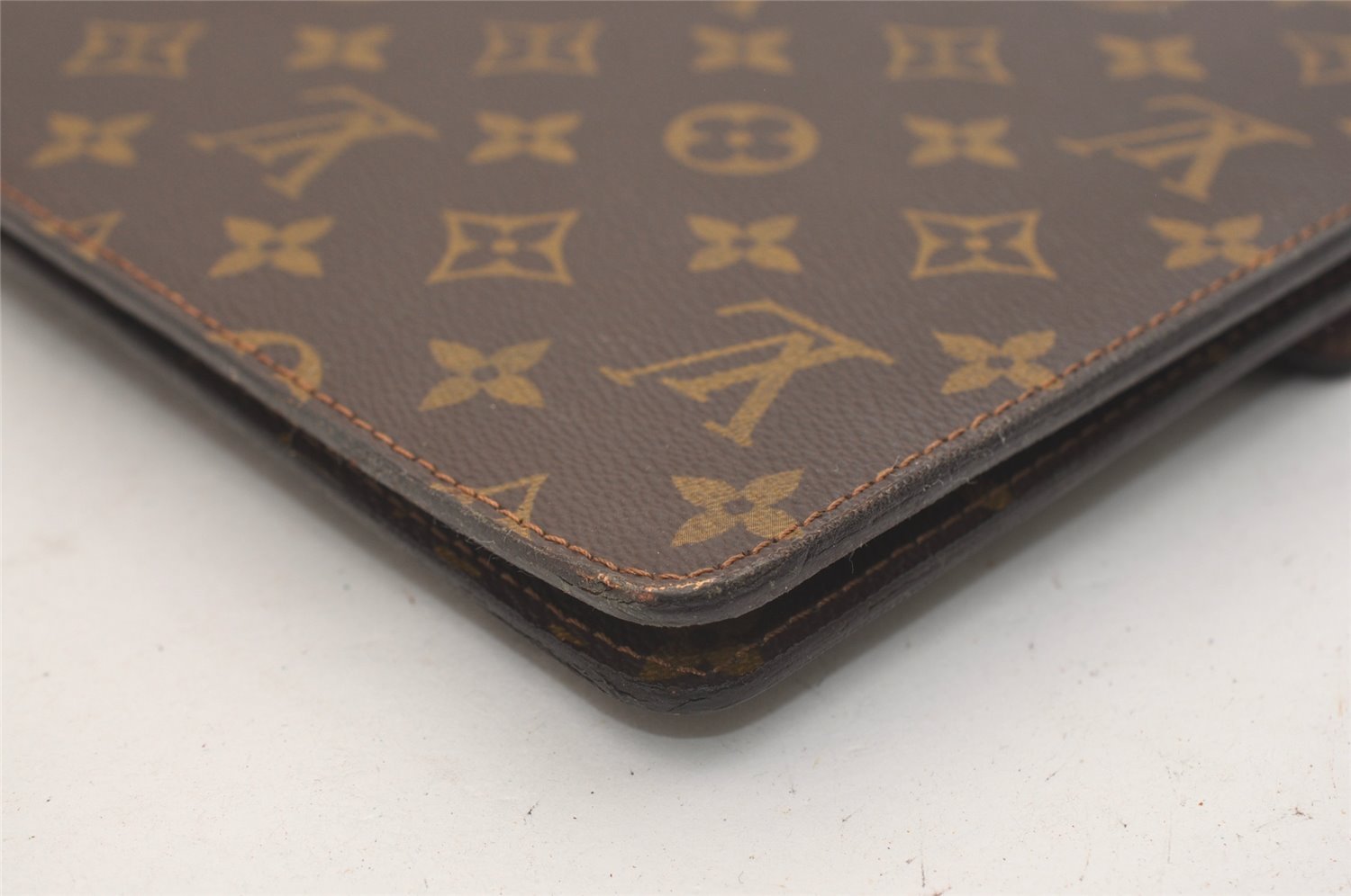 Authentic Louis Vuitton Monogram Poche Diplomat Homme Documents Case LV 5054J