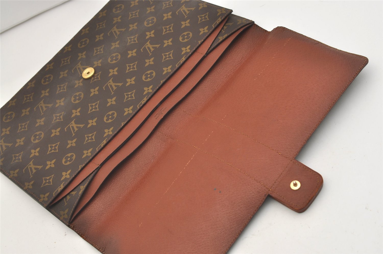 Authentic Louis Vuitton Monogram Poche Diplomat Homme Documents Case LV 5054J
