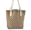 Authentic GUCCI Shoulder Tote Bag GG Canvas Leather 153009 Brown 5055J