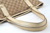 Authentic GUCCI Shoulder Tote Bag GG Canvas Leather 153009 Brown 5055J