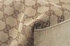 Authentic GUCCI Shoulder Tote Bag GG Canvas Leather 153009 Brown 5055J
