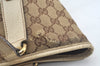 Authentic GUCCI Shoulder Tote Bag GG Canvas Leather 153009 Brown 5055J
