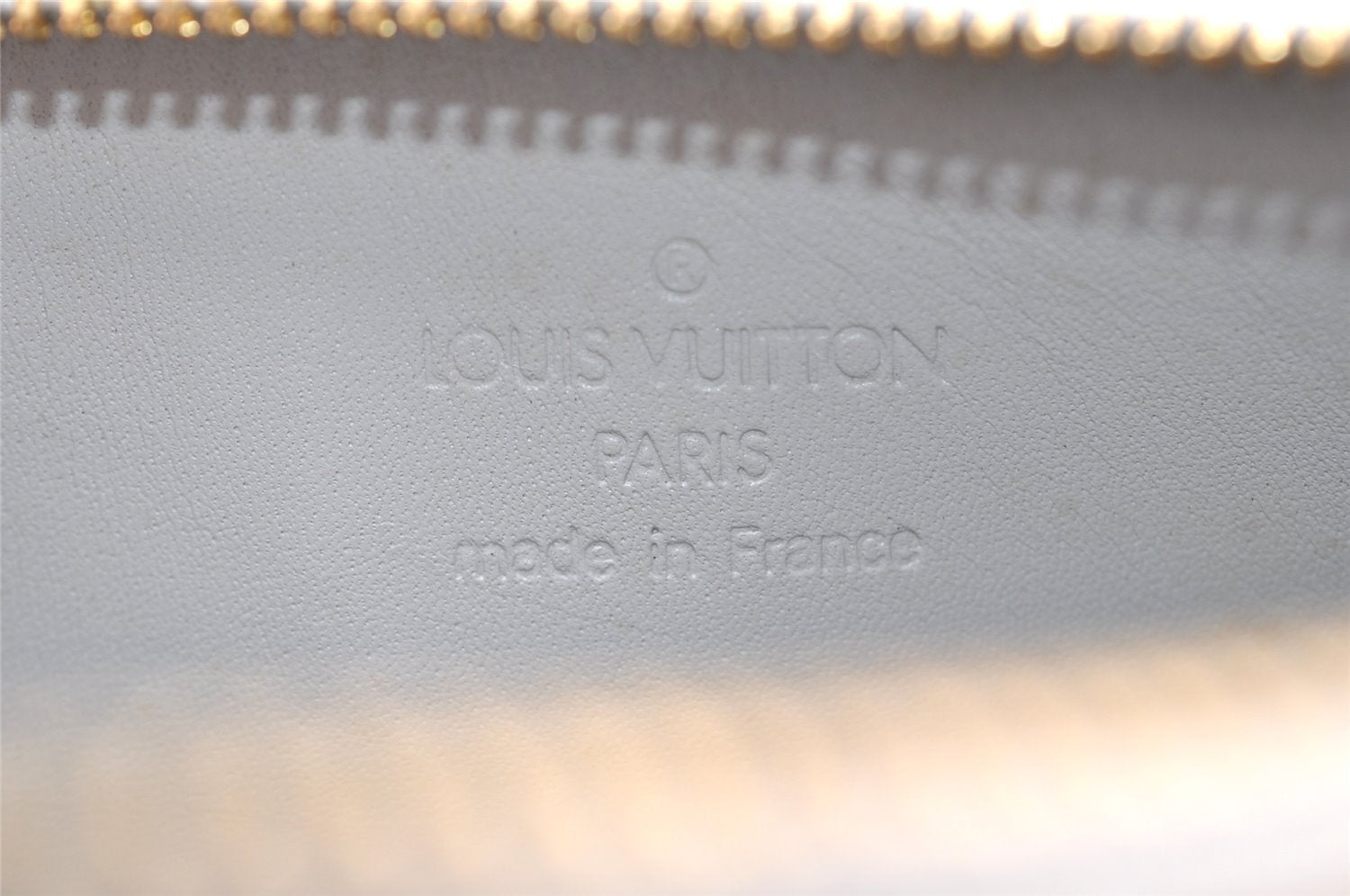 Authentic Louis Vuitton Vernis Lexington Hand Bag Pouch Yellow M91056 LV 5057I