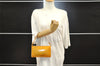 Authentic Louis Vuitton Vernis Lexington Hand Bag Pouch Yellow M91056 LV 5057I