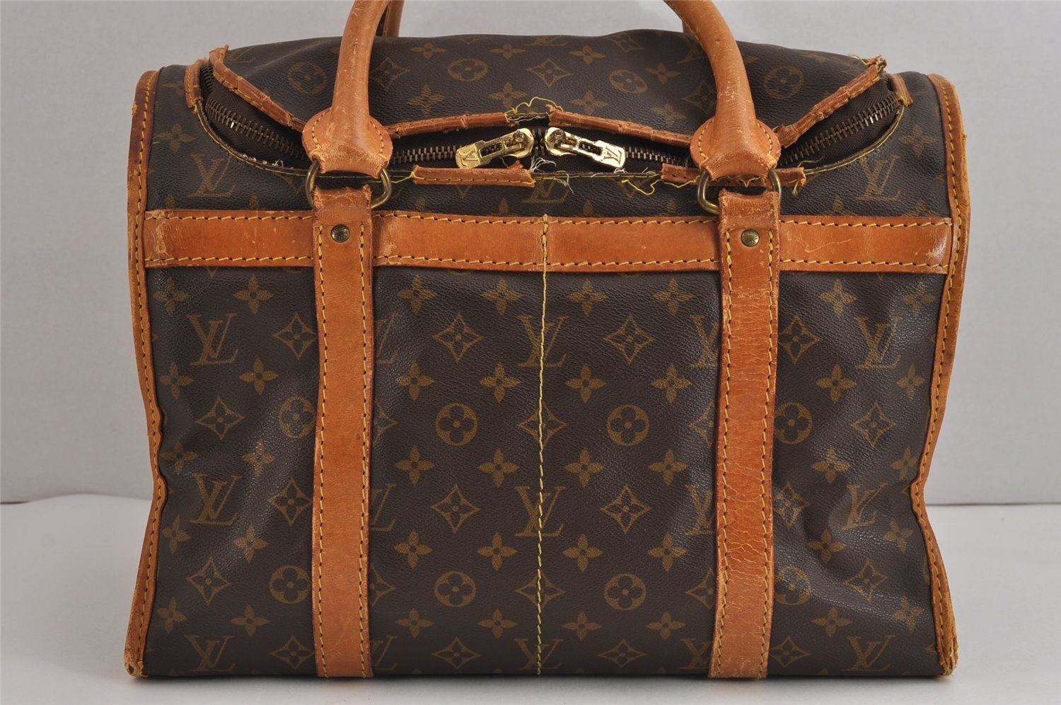 Authentic Louis Vuitton Monogram Sac Chaussures 40 Boston Bag M41924 LV 5057J